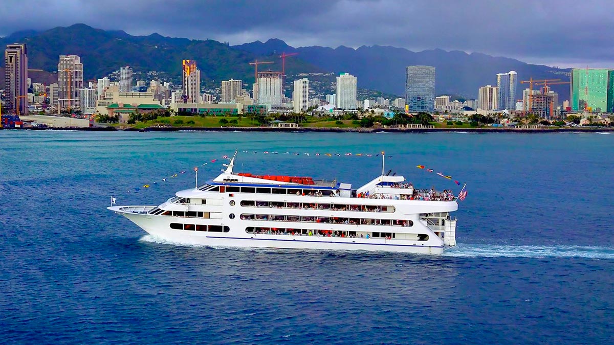 a cruise ship that sails